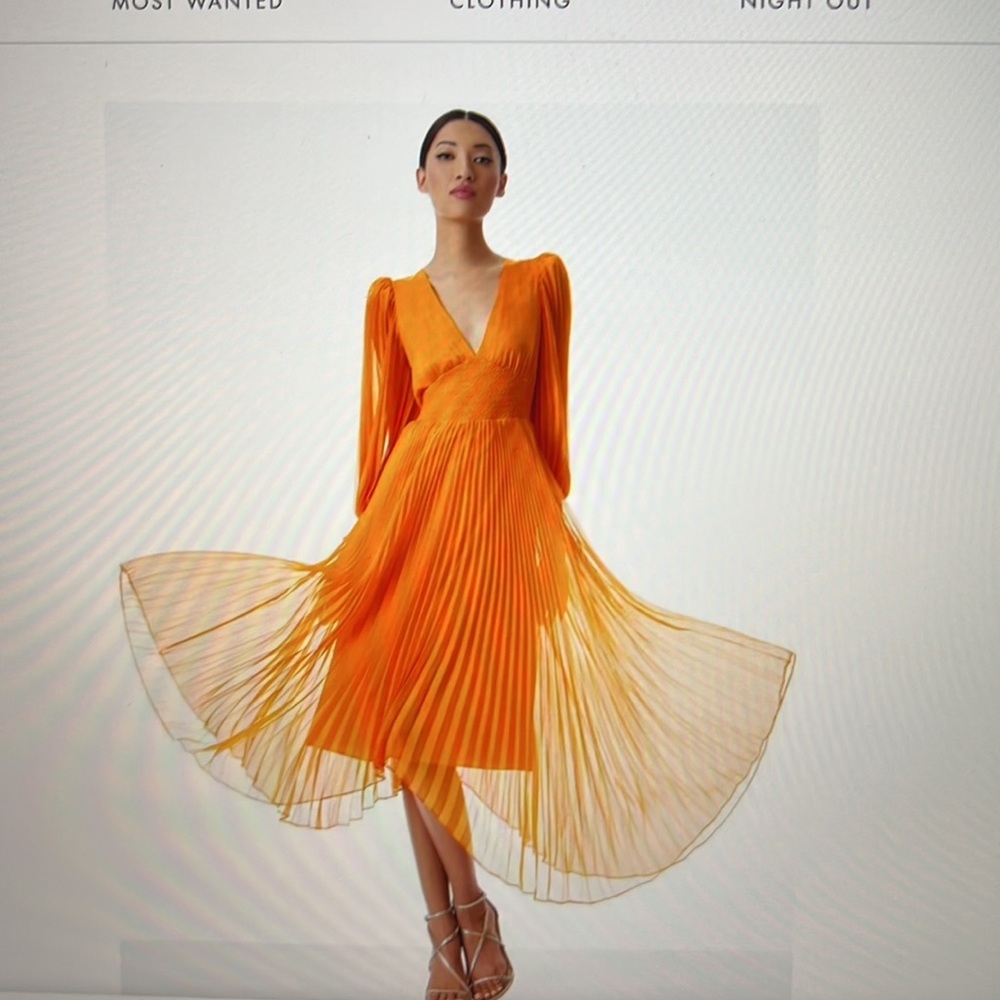 Alice and Olivia tangerine dress - Picture 6 of 9